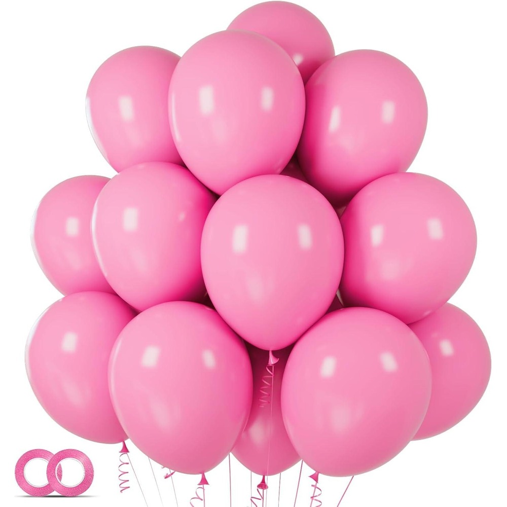 75 Pack Patel Pink Latex Balloons 12‎ Inch Thickened Party Balloons